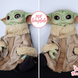 Grogu jacket sewing pattern - A4 and US Letter - Instant digital download