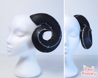 Round ram horn pattern for EVA foam - A4 and US Letter - Instant digital download!