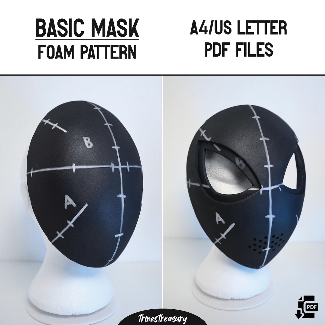 Basic Mask Patterns + Guide - A4 and US Letter - Instant Digital ...