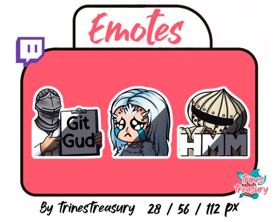 3 Dark Souls Emotes for Twitch git Gud (Download Now) 