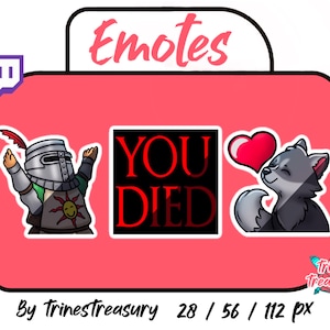 3 Dark Souls emotes for Twitch! Solaire, &quot;You Died&quot; and Sif!