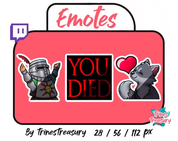 3 Dark Souls Emotes For Twitch Solaire You Died Etsy 3 Dark Souls Emotes For Twitch Solaire You Died Etsy