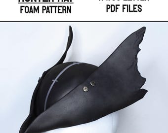 Hunter hat pattern + guide - A4 and US letter - Instant digital download