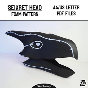 Molde de cabeça Seikret + guia - A4 e carta dos EUA - Download digital instantâneo