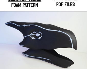 Seikret head pattern + guide - A4 and US letter - Instant digital download
