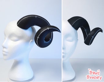 Big ram horn pattern for EVA foam - A4 and US Letter - Instant digital download!