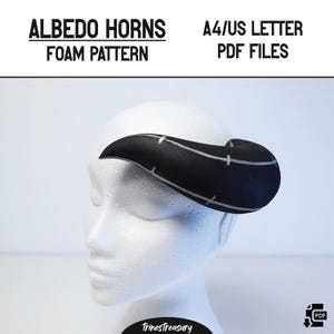 Albedo horn pattern + guide - A4 and US letter - Instant digital download
