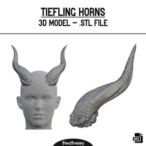 Stygian Skewers tiefling horns 3D model - STL files for 3D printing