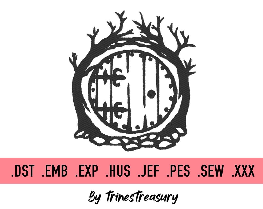 Hobbit Home Embroidery Design - 5 Different Sizes - Instant Digital ...