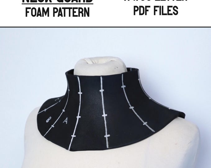 Neck Protection Pattern Neck Armor Pattern - Etsy