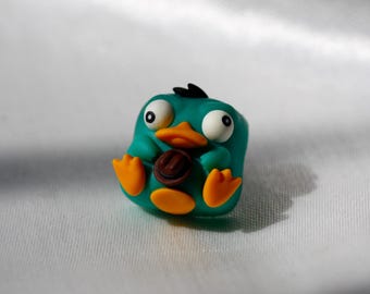 Handmade Platypus Artisan Keycap: Cartoon Gamer Gift