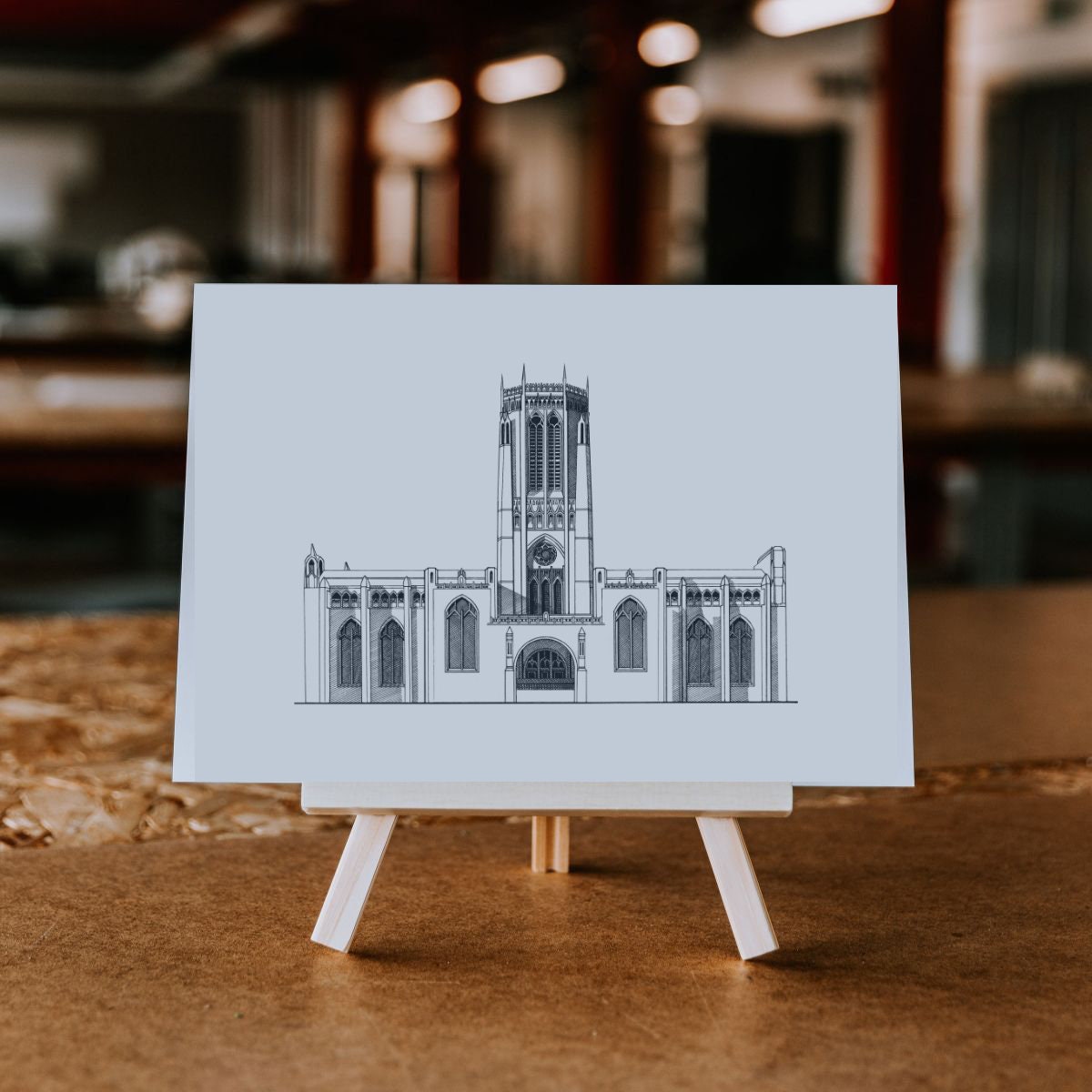 Liverpool Simple Drawing Anglican Cathedral Liverpool Art Print, Liverpool Drawing, Liverpool ...