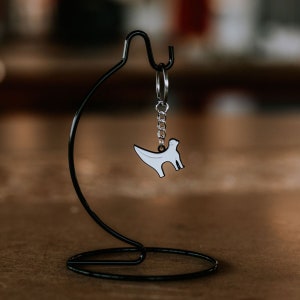 Lambanana Keyring, Enamel Keyring, Liverpool Keychain, Liverpool Gift, Liverpool Art, Lambanana Gift, Black and White Liverpool Keyring
