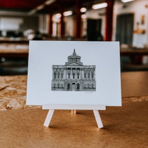 Liverpool Town Hall, Architecture Print, Liverpool Wedding, Architectural Drawing, Liverpool Gifts, Black and White Wall Art, Liverpool Art