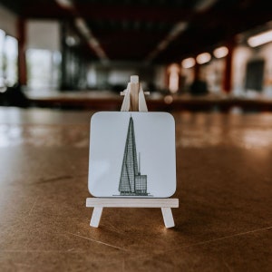 The Shard Coaster, London Coasters, The Shard Drawing, The Shard Art, The Shard Gift, London Gifts, London Souvenir, View from the Shard