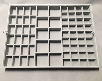 Set 4 Vassoi Per Gioielli In Velluto Nero Impilabili – Organizer Per Cassetto 35x24 Cm