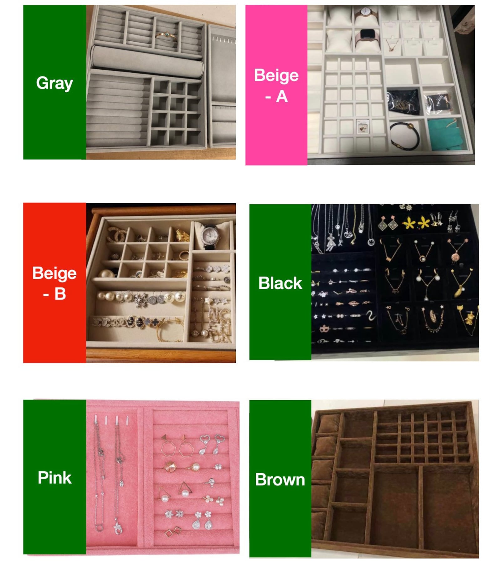 Custom Jewelry Organizer Custom Drawer Inserts Jewelry Etsy