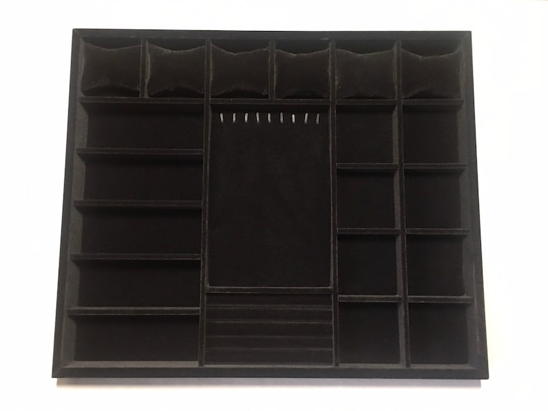 Black Jewelry Organizer Trays Custom Jewelry Trays Jewelry Etsy