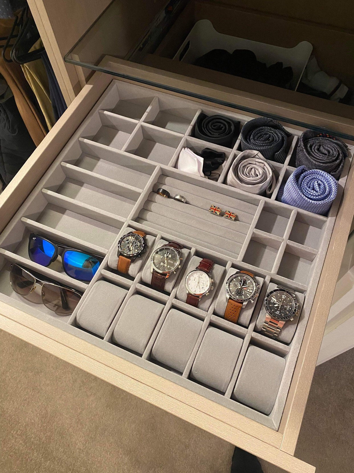 Custom sized drawer organizers by Drawer Essentials