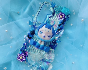 SKULLPANDA-telefoonhoesje, gepersonaliseerde decoden-telefoonhoesje, barokpop, unieke accessoires