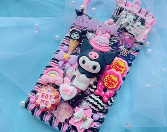 Custom Decoden Phone Case, Kawaii Whip Style, Y2K
