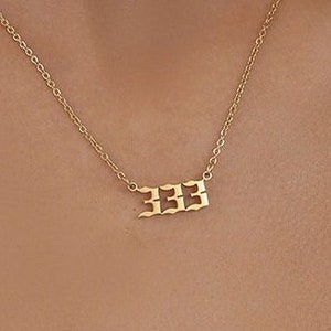 Etsy number necklace on sale