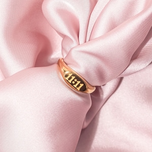 11:11 Angel Number Ring ∙ 18k Gold/Waterproof Ring ∙ 1111 Gold Angel Ring ∙ Spiritual Gift ∙ Dainty Ring ∙ Gift For Her