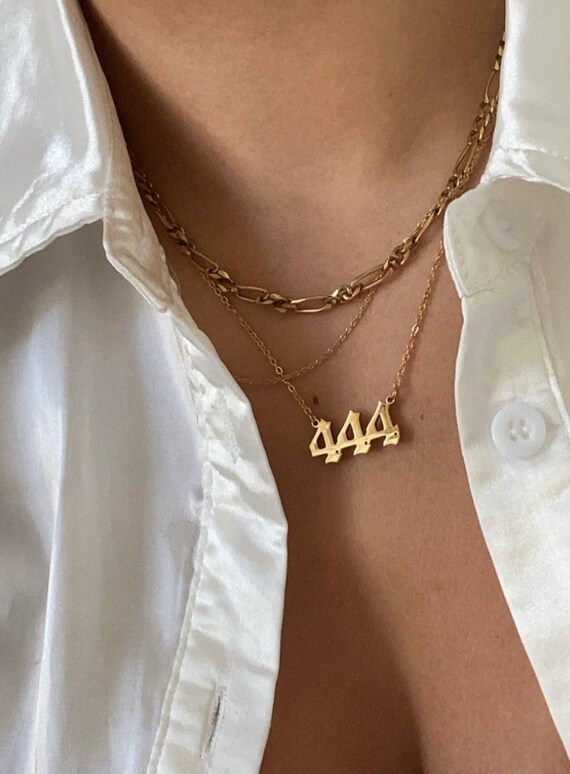 ANGEL NUMBER 444 NECKLACE