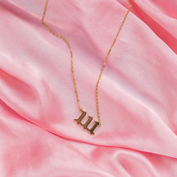 111 angel outlet number necklace