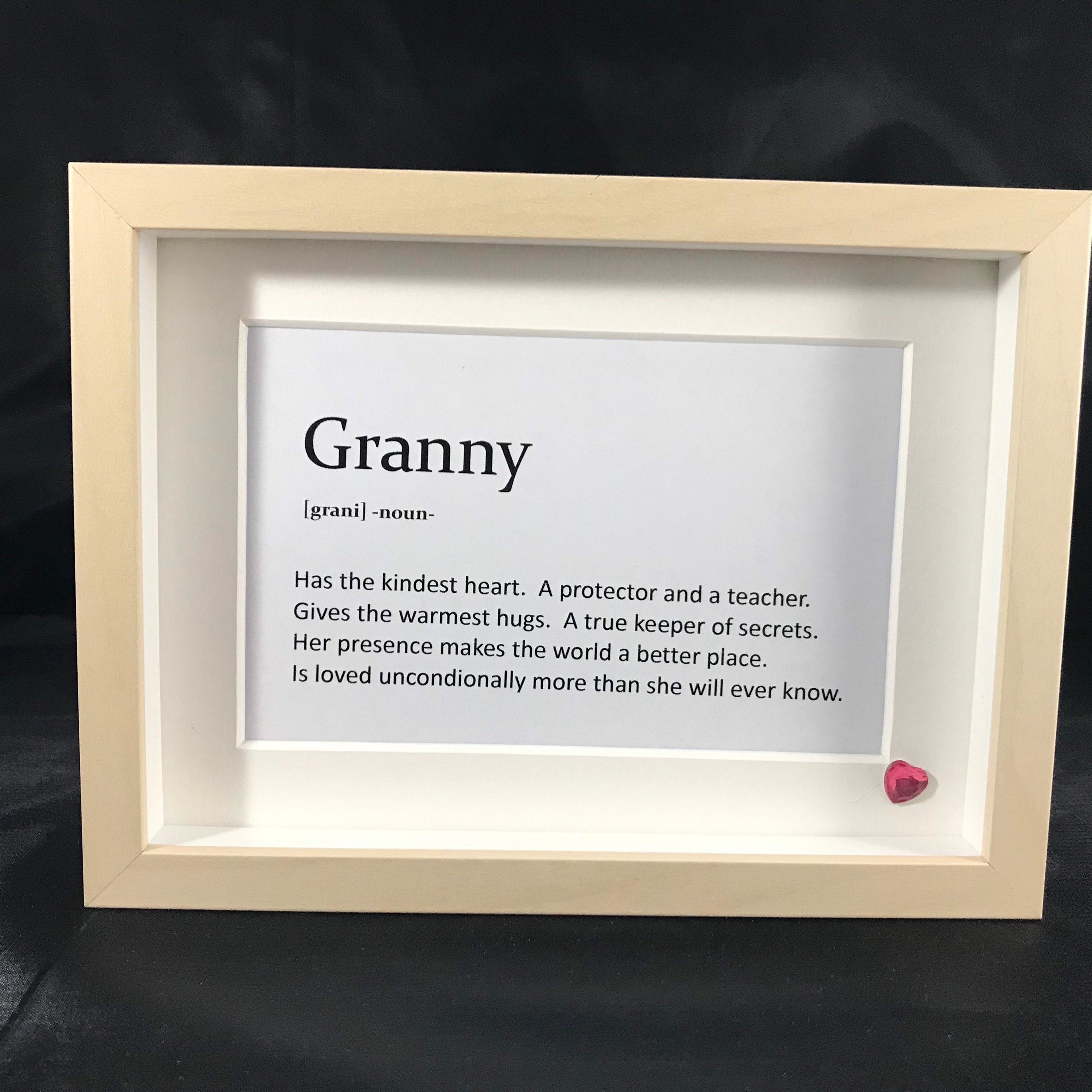 Personalised Nanny frame. Nan frame. Nana frame. Grandma frame. Nana