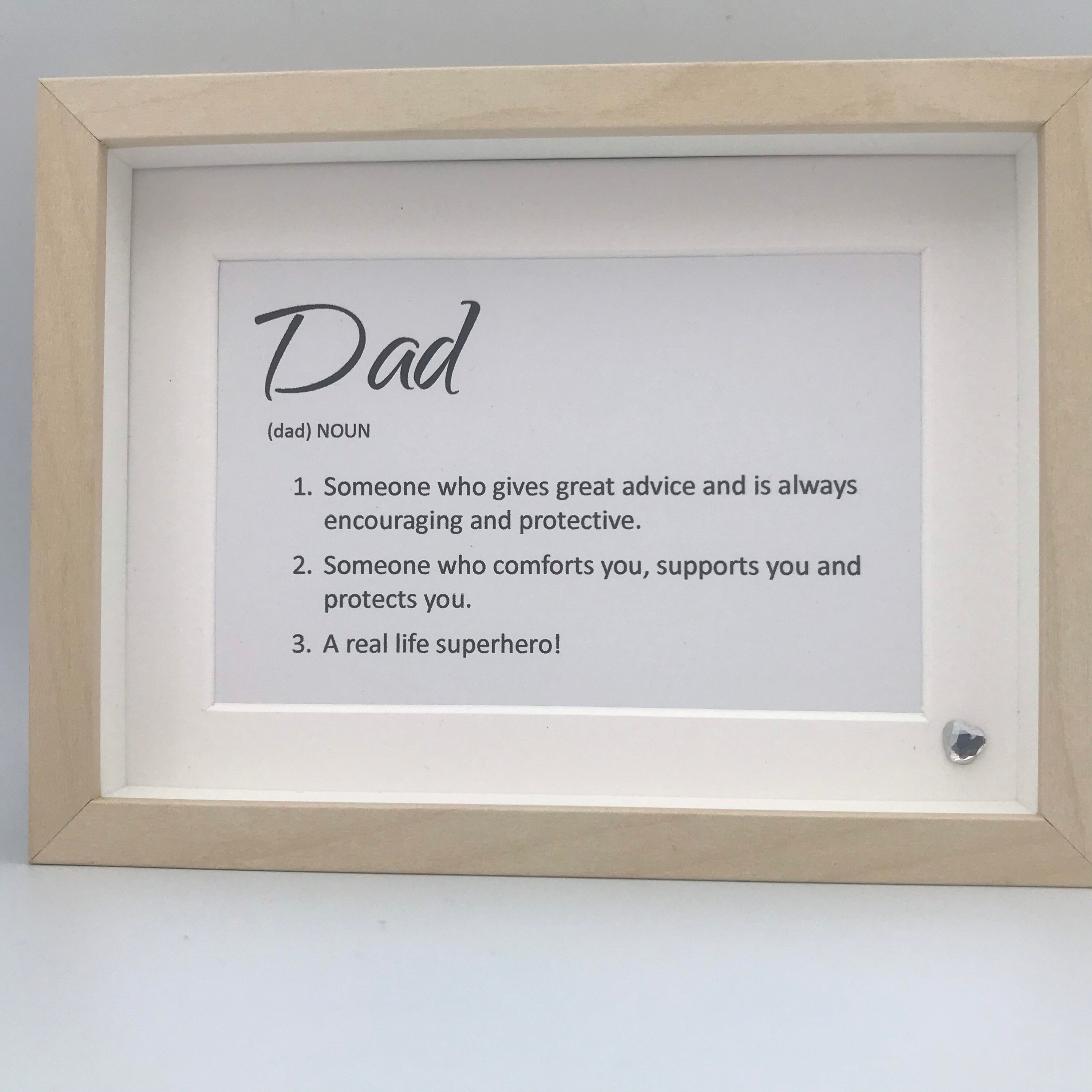 Handmade Dad Frame Perfect for Father's Day Etsy Nederland