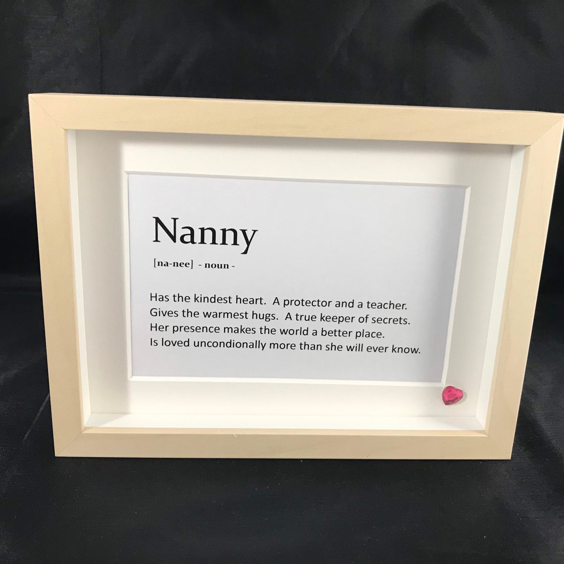 Personalised Nanny frame. Nan frame. Nana frame. Grandma Etsy.de