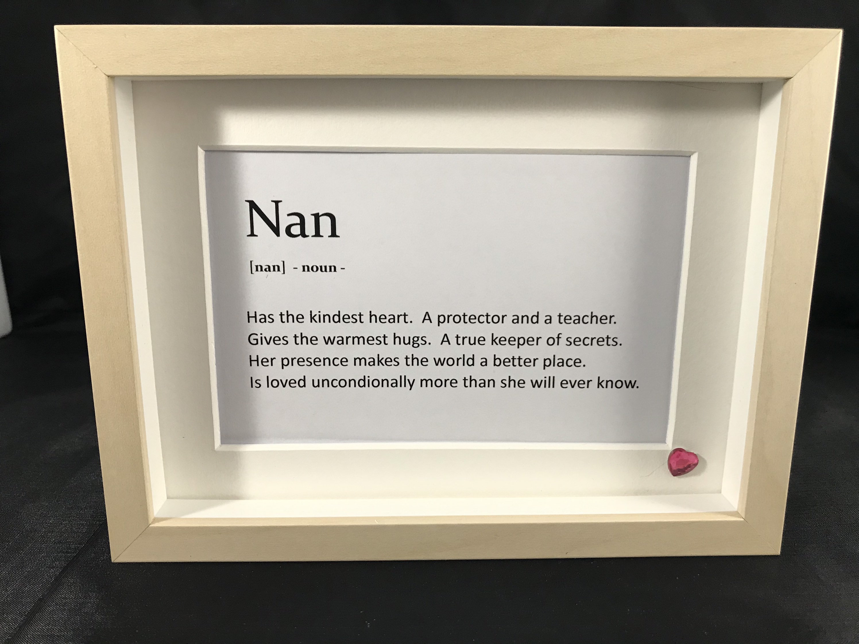 Personalised Nanny frame. Nan frame. Nana frame. Grandma frame. Nana