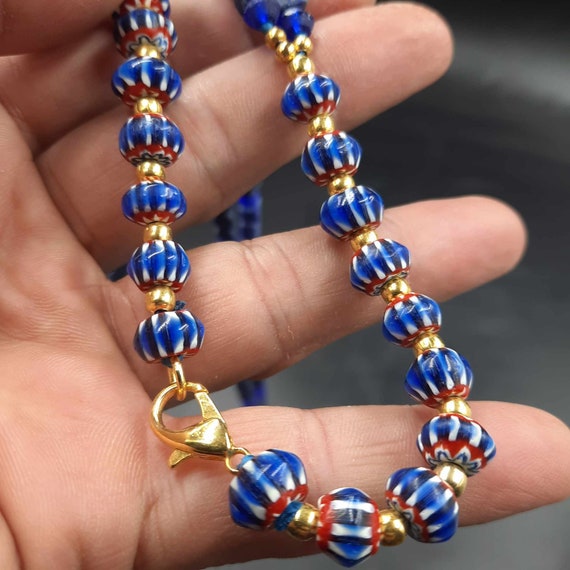 Superb Ancient Old Lapis lazuli Stone Beads With … - image 5