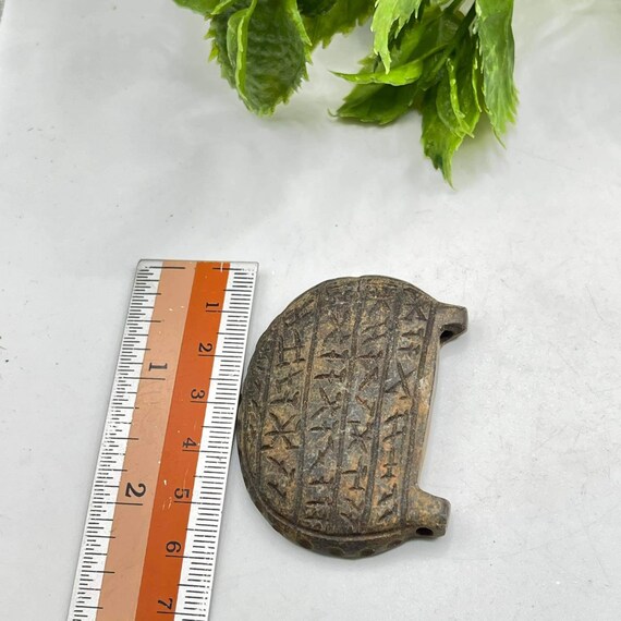 Lovely Authentic Ancient Old Stone Amulet Pendent… - image 3