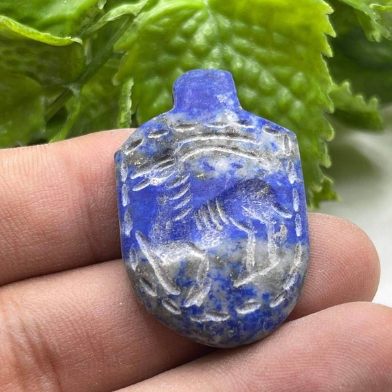 Rare Ancient Sassanian Old Lapis Lazuli Stone Ani… - image 2