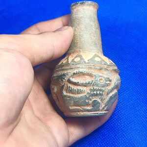 4 Jahrhundert Naher Osten Geschnitzte Stein Medizin Flasche