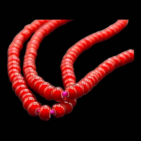 5mm Antique Venetian White Heart Trade Lot Beads … - image 10