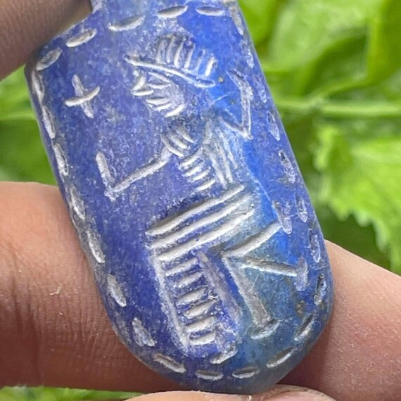 Stunning Ancient Sassanian Old Lapis Lazuli Stone… - image 3