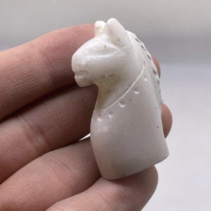 Beautiful Near Eastern Ancient Stone Animal Head Figure