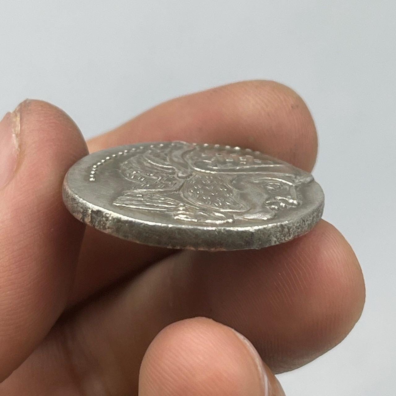 『本物保証』　古代ギリシャ　青銅貨 ブロンズコイン 紀元前200年頃 ガラスケース入り古代ギリシャの青銅貨幣 - 本物 - 高品質 - 2200 年