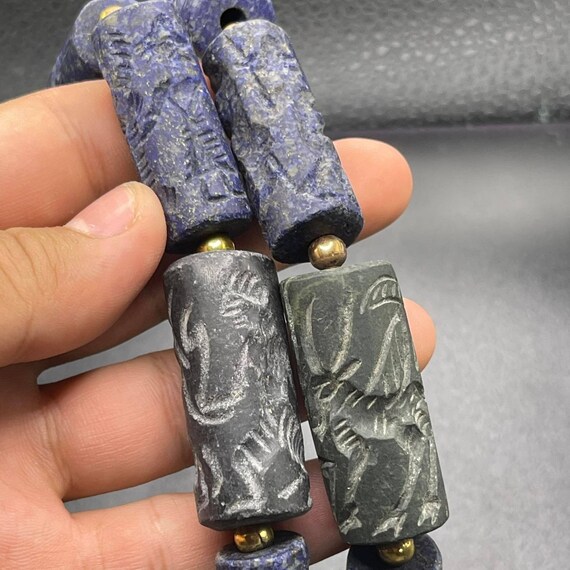 Super Ancient Lapis Lazuli Stone And Old Jade Sto… - image 4