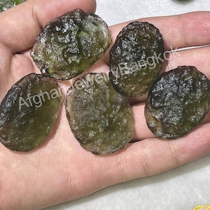 1 Large Piece Natural Certified Moldavite Crystal / Genuine Moldavite/ Raw Moldavite / Reiko Crystal Healing / Moldavite From Czech Republic