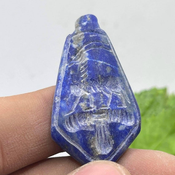 Sassanian Ancient Old Lapis Lazuli Stone Animal I… - image 4