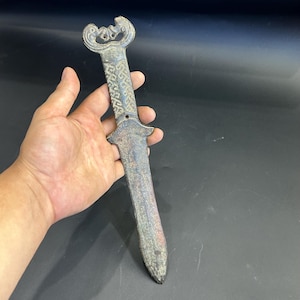 Ancient Roman Wonderful Bronze Excellent Rare Sword Great Antiques Collection