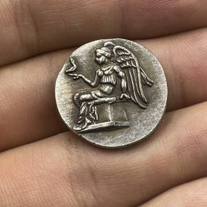 Ancient Roman Empire Imperial Bronze Coated Coin In Excellent Condition