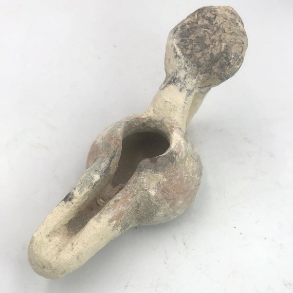 古代ローマのテラコッタ製オイルランプ：博物館級、西暦200～300年頃