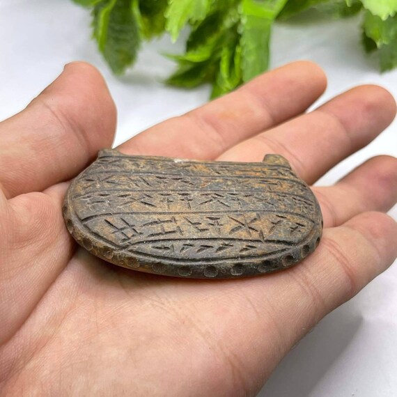 Lovely Authentic Ancient Old Stone Amulet Pendent… - image 6