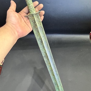Wonderful Unique Ancient Beautiful Bronze Excellent Rare Big Sword Great Antiques Collection