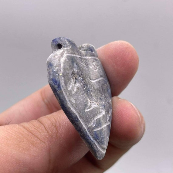 Ancient Sassanian Old Lapis Lazuli Stone Animal I… - image 4